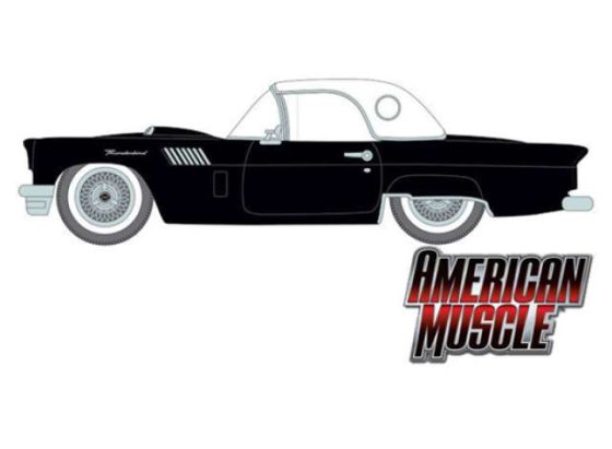 Ford Thunderbird Roadster, raven black 1957