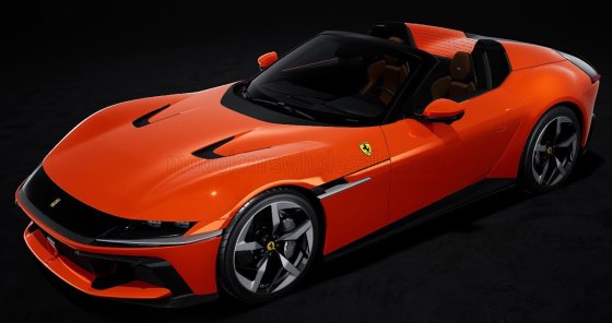 FERRARI - 12 CILINDRI SPIDER V12 830cv 2024 - WITH SHOWCASE - ROSSO DINO - RED