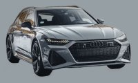 AUDI - A6 RS6 AVANT SW STATION WAGON 2021 - NANDO GREY