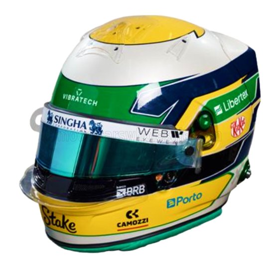 CASQUE F1 GABRIEL BORTOLETO TEAM STAKE F1 KICK SAUBER N 5 SEASON 2025