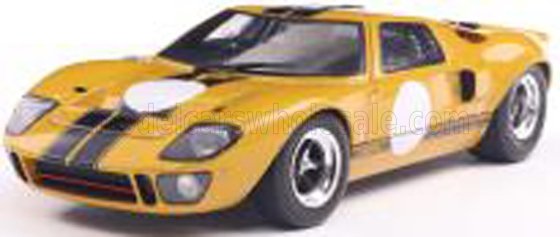 FORD  - GT40 MKI N 0 RACING 1968 - YELLOW BLACK