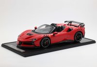 Ferrari SF90XX Stradale spider Rosso corsa - Carbon SCALE 1/12