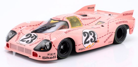 PORSCHE - 917/20 4.9L TEAM MARTINI INTERNATIONAL RACING PINK PIG N 23 24h LE MANS 1971 REINHOLD JOEST - WILLI KAUHSEN - PINK