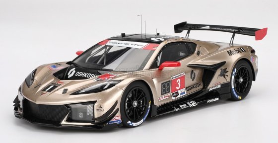 CHEVROLET - CORVETTE Z06 GT3.R 5.5L V8 TEAM PRATT MILLER MOTORSPORT N 3 IMSA 12h SEBRING 2024 DANIEL JUNCADELLA - ALEXANDER SIMS - ANTONIO GARCIA - GOLD BLACK
