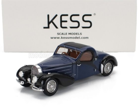 BUGATTI - 57C ATALANTE COUPE sn.57641 TOIT OUVRANT CLOSED ROOF 1938 - BLUE BLACK