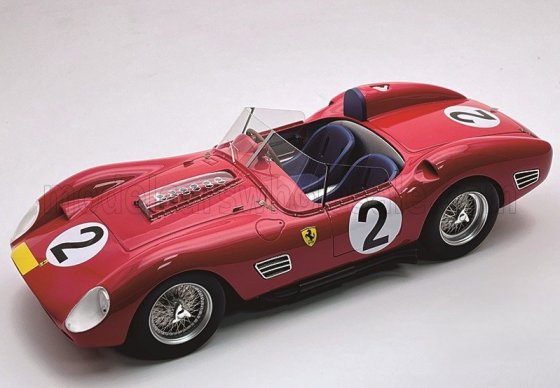 FERRARI - 250TR TESTAROSSA 3.0L V12 SPIDER TEAM SCUDERIA FERRARI SPA N 2 3rd 1000km NURBURGRING 1960 CLIFF ALLISON - WILLY MAIRESSE - PHIL HILL