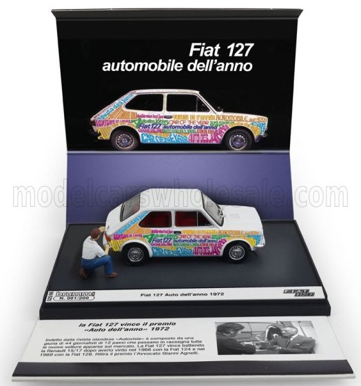 FIAT - 127 1-SERIES 1972 - AUTOMOBILE DELL'ANNO 1972 - WHITE