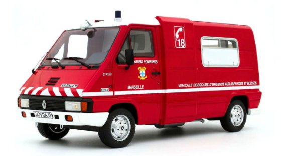 RENAULT MASTER T30 VSAB POMPIERS RED 1980