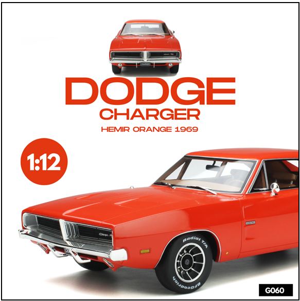 DODGE CHARGER HEMIR ORANGE 1969