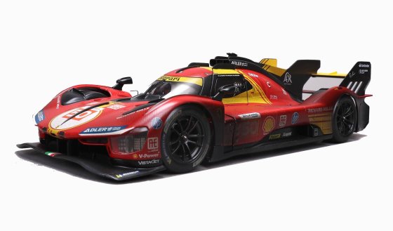FERRARI - 499P 3.0L TURBO V6 TEAM FERRARI AF CORSE N 50 WINNER 24h LE MANS (AFTER RACE VERSION) 2024 ANTONIO FUOCO - MIGUEL MOLINA - NICKLAS NIELSEN