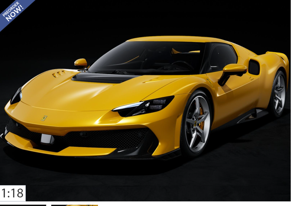 Ferrari 296 Speciale Gele Tristrato