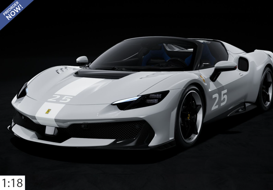 Ferrari 296 Speciale A Grigio squalo con striscia