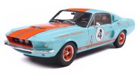 FORD  - MUSTANG SHELBY GT500 RACING N 4 TRIBUTE COUPE 1967 - LIGHT BLUE ORANGE