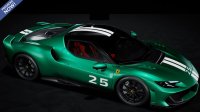 Ferrari 296 Speciale showcar Verde Nurburgring with livery