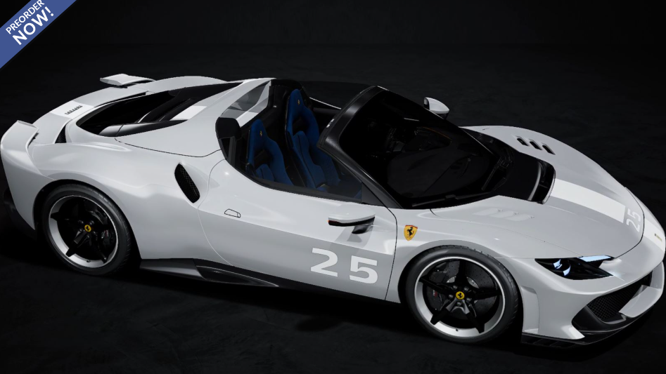 Ferrari 296 Speciale A Grigio Squalo con striscia