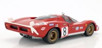 FERRARI - 512S 5.0L V12 LONG TAIL TEAM SEFAC SPA FERRARI N 8 24h LE MANS 1970 ARTURO MERZIARIO - CLAY REGAZZONI