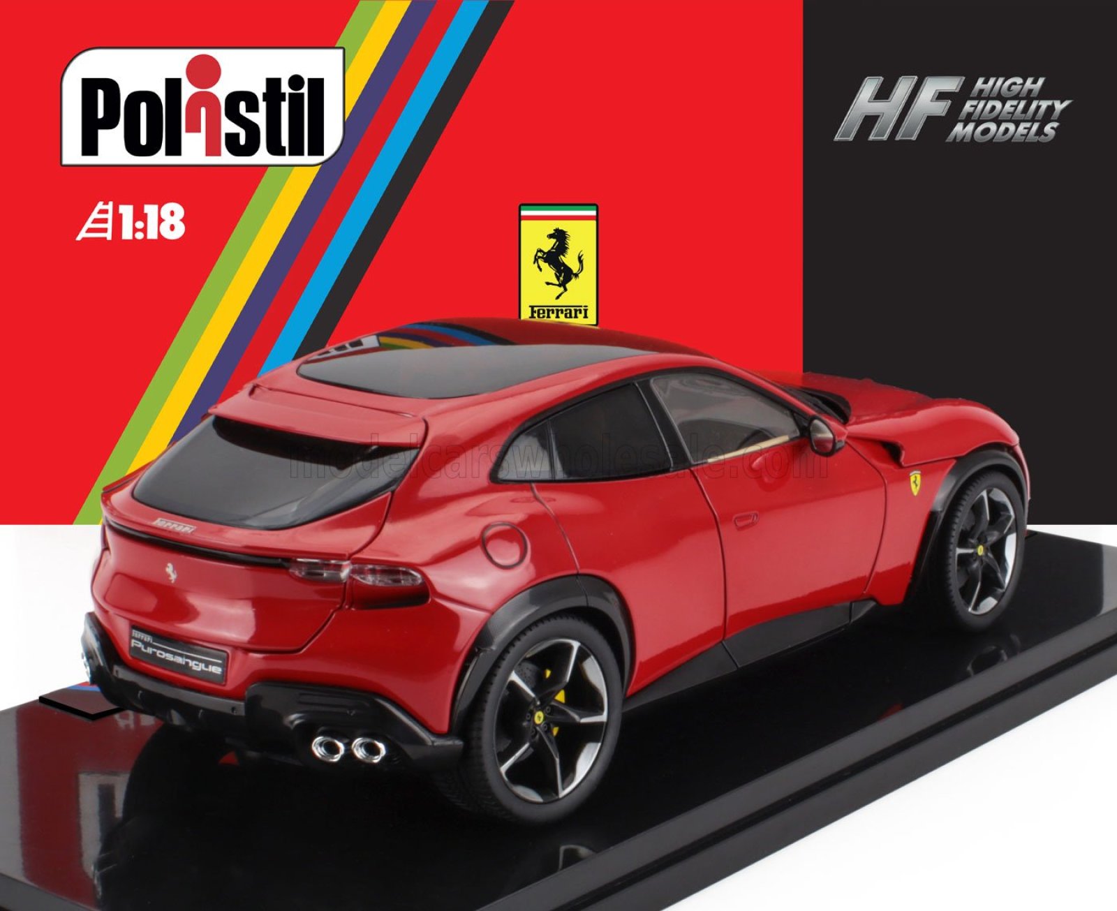 Schaalmodel Ferrari - Purosangue 2022 - With Showcase - Numbered