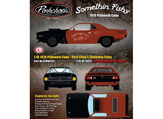 Plymouth Hemi Cuda Pork Chop's Something Fishy 1970