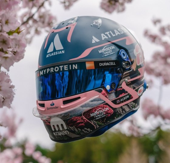 HELMET Alexander Albon - Williams Racing - GP Japon 2025 1/5