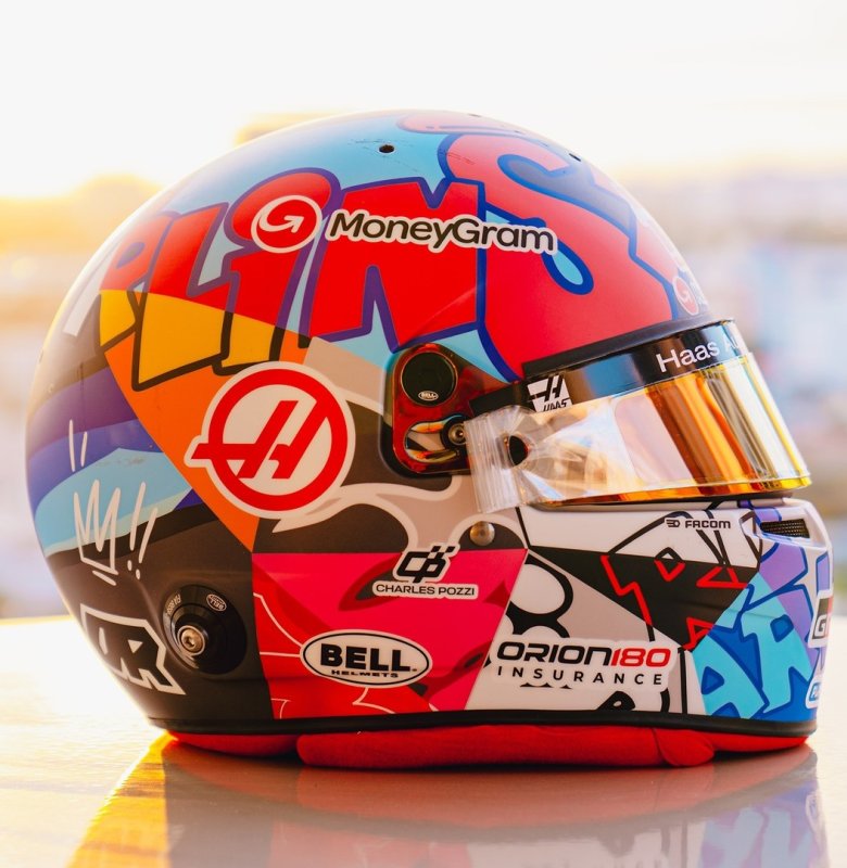 HELMET Esteban Ocon - MoneyGram Haas F1 Team - GP Miami 2025 1/5