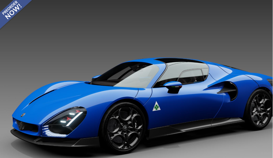 Alfa Romeo 33 Stradale Blu reale interni neri