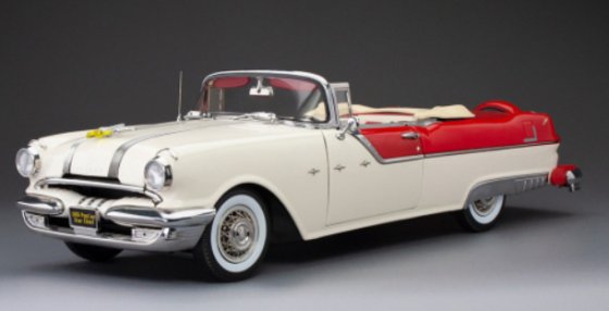 Pontiac Star Chief Open Convertible, bolero red/castle gray 1955