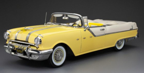 Pontiac Star Chief, geel, 1955