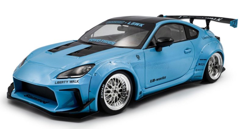 Modèle réduit Toyota - Gr86 Lbwk Body Kit Coupe 2024 - Baby Blue 1/18