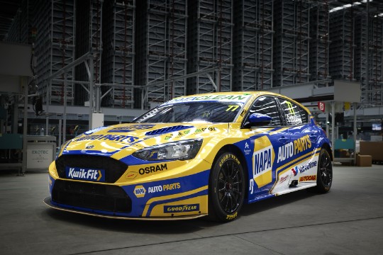 FORD Focus N°77 NAPA Racing UK BTCC 2025Sam Osbor