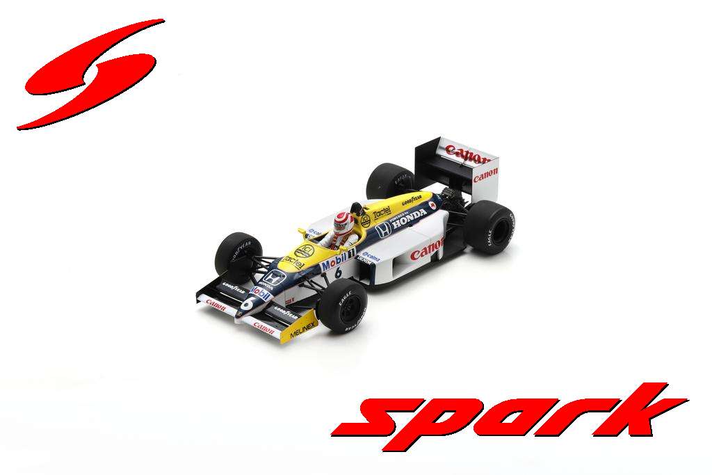 Williams FW11 No.6 Winner Brazil GP 1986 Nelson Pi