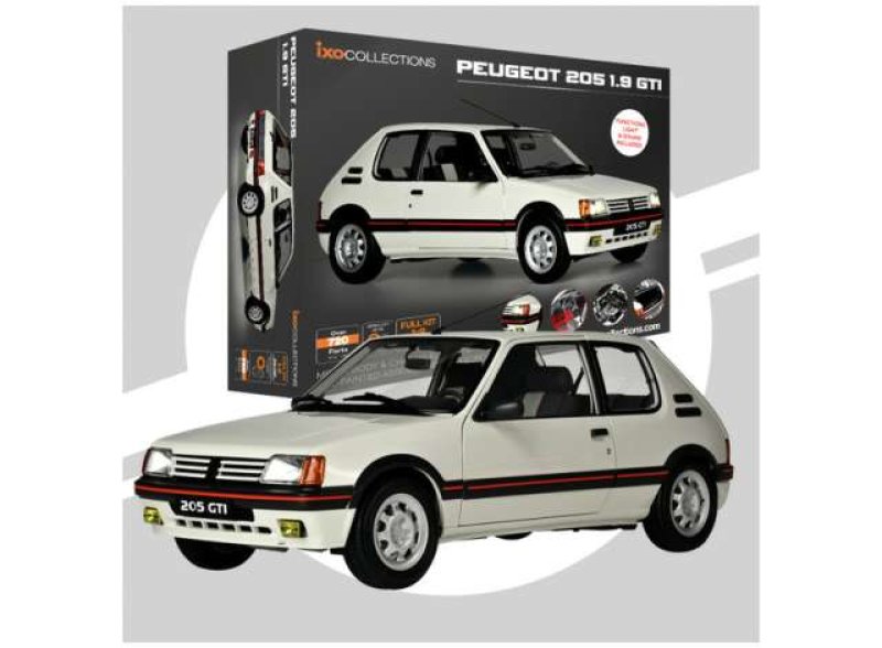 Peugeot 205 1.9 GTI 1/8 schaalmodel bouwkit van IXO