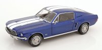 FORD USA - MUSTANG GT FASTBACK COUPE 1968 - BLUE WHITE