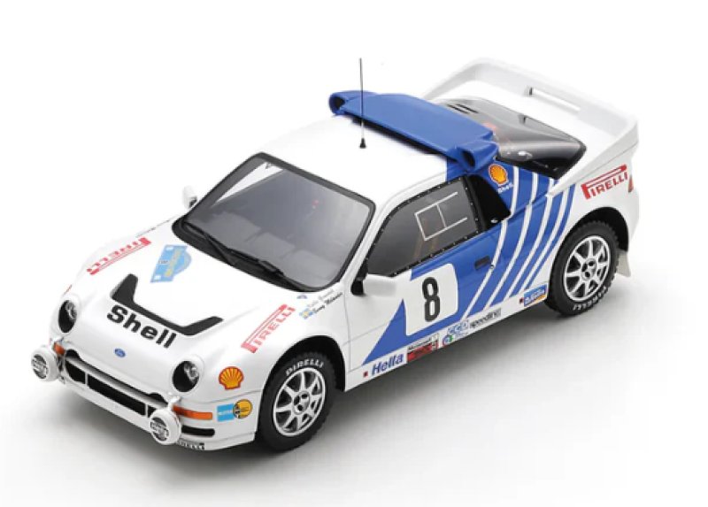 FORD RS200 N°8 3ème Rallye Suède 1986 K. Grundel B. Melander