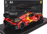 FERRARI - 499P 3.0L TURBO V6 TEAM FERRARI AF CORSE N 51 WINNER 24h LE MANS 2023 ALESSANDRO PIER GUIDI - JAMES CALADO - ANTONIO GIOVINAZZI - WITH SHOWCASE