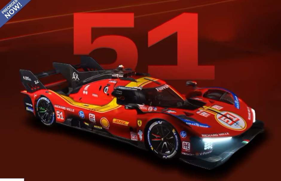 Ferrari 499P car n. 51 - 24h Le Mans 2025 piloti P