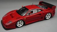 FERRARI - F40 LM PRESS VERSION 1996 - WHITE RIMS - CON VETRINA - WITH SHOWCASE
