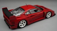 FERRARI - F40 LM PRESS VERSION 1996 - WHITE RIMS - CON VETRINA - WITH SHOWCASE
