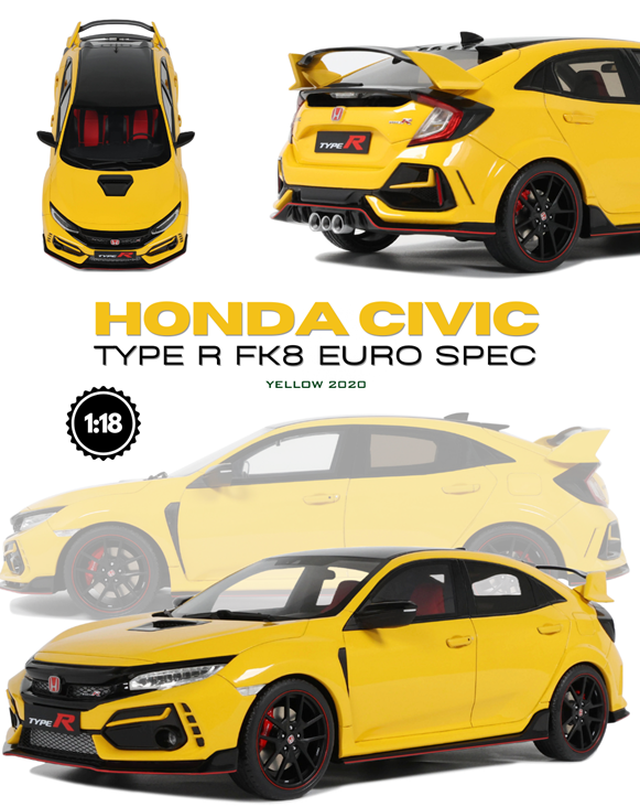 HONDA CIVIC TYPE R FK8 EURO SPEC SUNLIGHT YELLOW 2