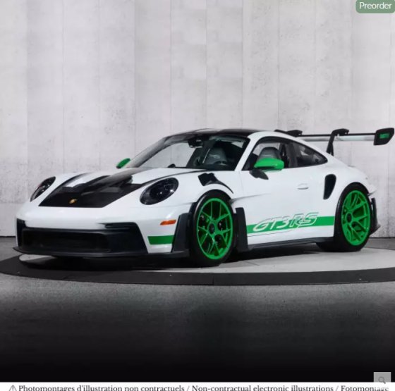 Porsche 911 GT3 RS Tribute to Carrera RS 2022 White/Python Green 1:12