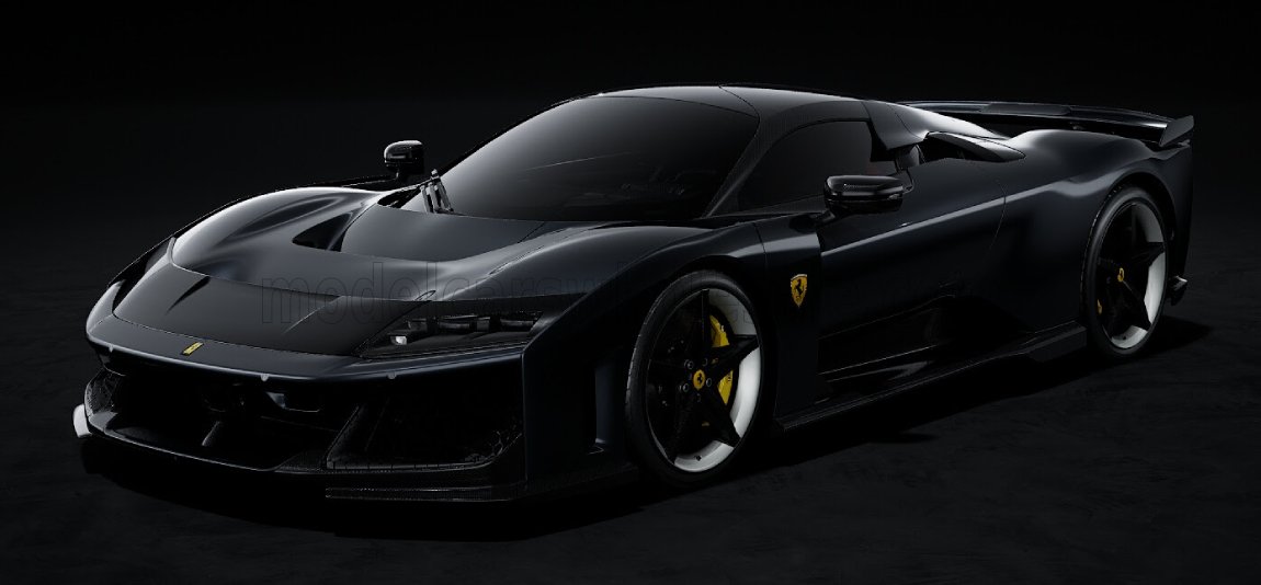 FERRARI - F80 2024 - WITH SHOWCASE - GUN METAL GRE