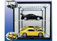 Vitrine , double, avec led