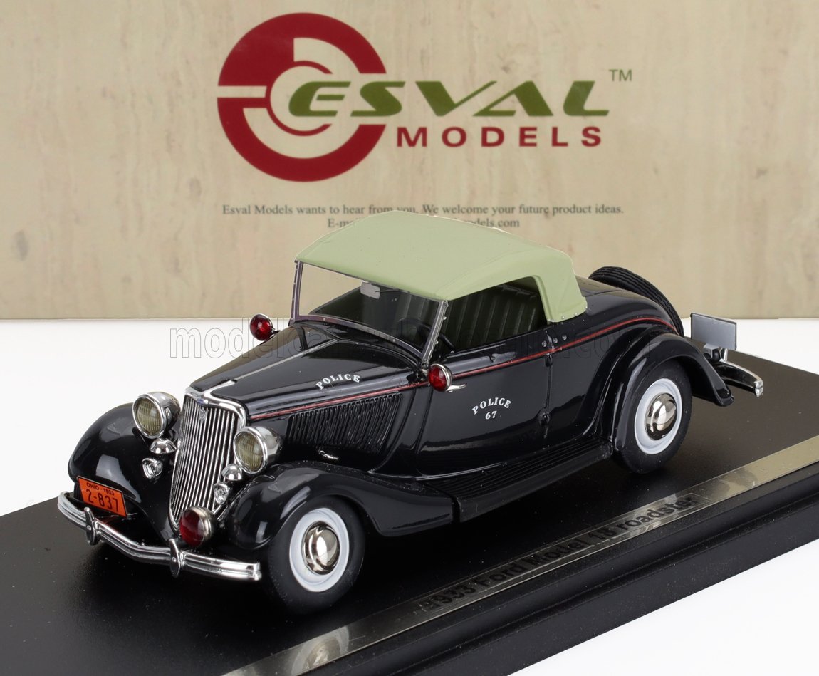 FORD USA - MODEL 18 ROADSTER POLICE 1933 - BLACK C