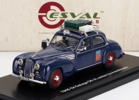DELAGE - D6-3L BY AUTOBINEAU TAXI PARIS CLOSED ROOF WITH BAGGAGE 1954 - BLUE RED