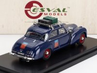 DELAGE - D6-3L BY AUTOBINEAU TAXI PARIS CLOSED ROOF WITH BAGGAGE 1954 - BLUE RED