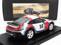PORSCHE - 911 992 COUPE MARTINI RACING LIVERY N 14 RALLY DAKAR 2023 - WITH SHOWCASE