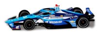 Dallara DW12, blau, Indycar, 2018, Dreyer & Reinbold Racing/Cusick Motorsports, Wedbush Securities, #23