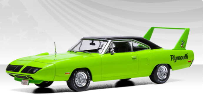 Plymouth Road Runner Superbird, hellgrün, 1970