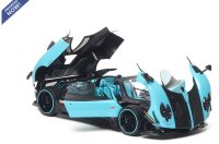Pagani Zonda Uno coupe diecast full open Turchese e carbonio - BASIC PACK