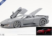 Ferrari F80 diecast apribile PROGETTO 2026 Rosso Supercar - cerchi carbonio e silver