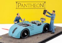 BUGATTI - F1 TYPE 32 (TANK) N 16 - N 11 - N 18 TOURS A.C.F. GP 1923 WITH 2X MECHANIC FIGURES AND ACCESSORIES